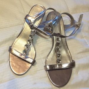 1" copper/gold sandals